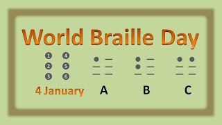 World Braille Day  World Braille Day 2023  World Braille Day Speech [upl. by Bouley]