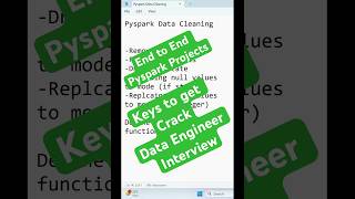 Data Engineer Pyspark Project pyspark dataengineer python sql viral [upl. by Olrak487]