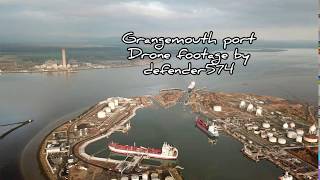 Grangemouth port drone footage  Scotland [upl. by Rossner244]