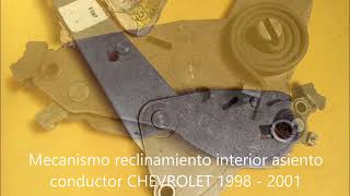 Mecanismo reclinamiento asiento CHEVROLET BLAZER [upl. by Feetal14]