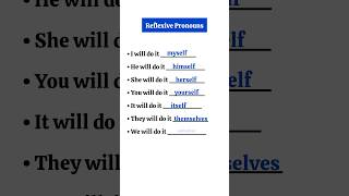 Reflexive Pronouns english englishmistakes englishlanguage englishlearning englishconversation [upl. by Annohs]