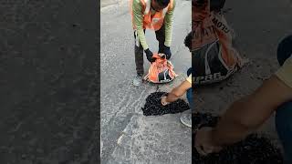 Potholes road repairing work [upl. by Mada754]