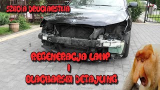 Szkoła Druciarstwa Bmw 550i Regeneracja Lamp i Blacharski Detajling Wazzup [upl. by Onin774]