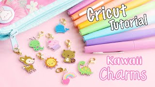 DIY Kawaii Vinyl Charms│Cricut Maker Tutorial [upl. by Zurkow]