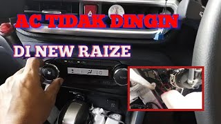 New Raize problem AC tidak dingin airconditioner raíze toyota [upl. by Body]