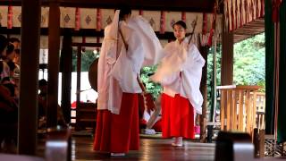 Traditional dance at a Japanese shrine [upl. by Butta]