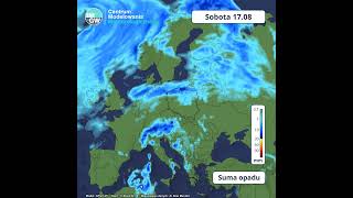 Prognoza dobowej sumy opadu na 10 dni GFS short [upl. by Nelram]