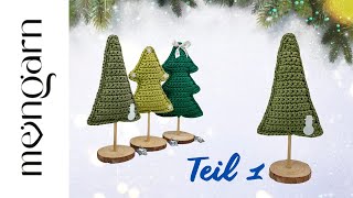 🎄Tannenbaum Dekoration Weihnachten einfach häkeln Teil 1 [upl. by Cobbie]