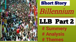 LLB English Short Story Billennium Question Answers  LLB English [upl. by Akire]