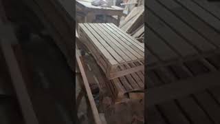 3 seater pallet seat Making process palletskenya carpentry woodpalletbusiness woodwork diy [upl. by Eatnuahs]