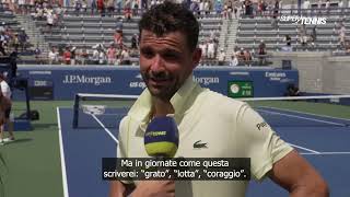 Grigor Dimitrov On Court Interview R32 WIN Super Tennis [upl. by Brandise]