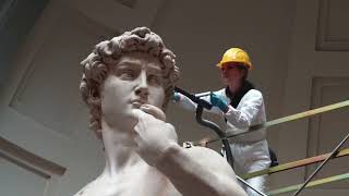 Renaissance Art  Michelangelo Florence Italy Sculpture of David Medici Italian Art [upl. by Nemsaj]