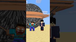 HELP Herobrine To Power Up Pull With Bigger And Bigger Bedrock friendship shorts trending anime [upl. by Imar1]