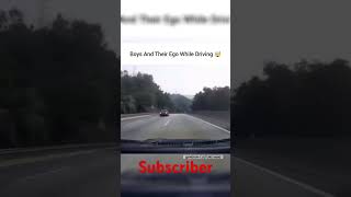 BOYS AND THEIR EGO WHILE DRIVING 😠  drive  speed  car chase  shorts ytshort [upl. by Iretak]