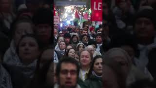 Thousands in Stockholm rally in support of Palestine and Lebanon [upl. by Renraw732]