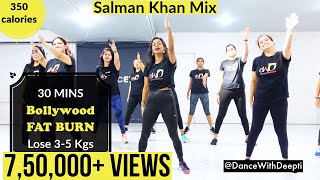 DWD100  30mins DAILY  Bollywood Dance Workout  Salman Khan Mix  Lose weight 35kgs [upl. by Mogerly520]