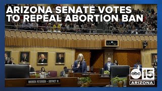 Senate votes to repeal abortion ban in Arizona [upl. by Georgi]