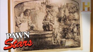 Pawn Stars Is This Rembrandt Etching Too Good To Be True Season 3 [upl. by Halette]