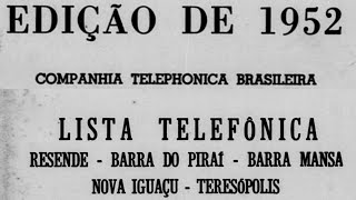 Lista Telefônica de Barra do Piraí de 1952 [upl. by Aleinad871]