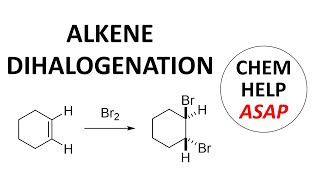 dihalogenation of alkenes by halonium ions [upl. by Esineg]