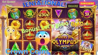 Gates Of Olympus Jackpot Play OMG 😮What just happened 🤯😳🔥bonus onlineslots sensational [upl. by Marabel991]