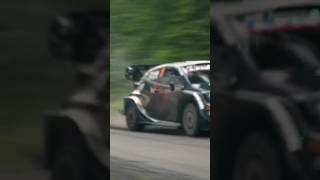 Takamoto Katsuta Pushing Hard RallyFinland Rally1 WRC Rally Toyota Japan Automobile Shorts [upl. by Nerahs627]