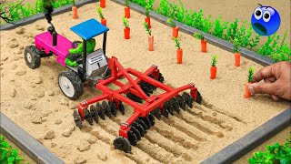 Diy mini tractor plough for science project miniature Village life sanocreator sunfarming7533 [upl. by Yannodrahc]