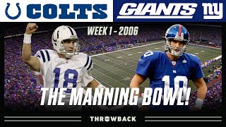 quotThe Manning Bowlquot Colts vs Giants 2006 Week 1  NFL Vault Highlights [upl. by Morley619]