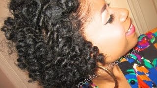 BANTU KNOT OUT on Natural Hair Straightened [upl. by Corydon]