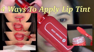 4 ways to apply lip tint  Peripera Ink Serum [upl. by Enidaj291]