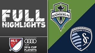 HIGHLIGHTS  Seattle Sounders 10 Sporting KC [upl. by Trahern]