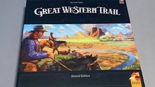 Great Western Trail 2nd Edition unboxing [upl. by Akinar663]