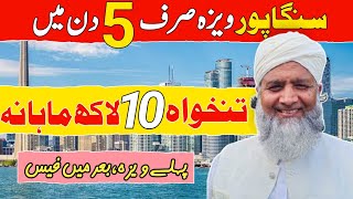 Singapore Work Visa For pakistani  High Salary Country  How To Apply Singapore Work Visa [upl. by Wiese900]