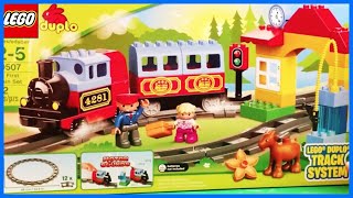 LEGO DUPLO 10507 My First Train 4281 Set 10506 Accessory Set Track System [upl. by Neetsuj]