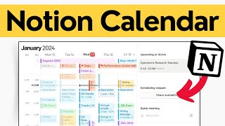 NEW Notion Feature Set Up Your Notion Calendar 📆 [upl. by Swithbart147]