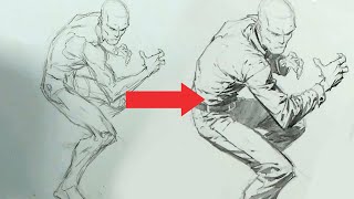 How To Draw Clothing On Dynamic Figures [upl. by Frodin]