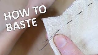 How to use a basting stitch  Impatient Tutorials [upl. by Moth]