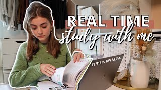 Real Time STUDY with ME 30 minuten  5 minuten pauze  R O S A L I E [upl. by Dove519]