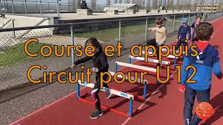 Circuit athlé course et appuis pour U10U12  EJCA [upl. by Kynthia]