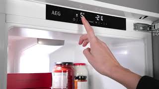 How To Set and Adjust Your Fridges Temperature  AEG [upl. by Yarg820]