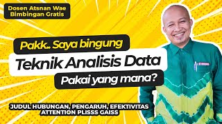 Simak sampai akhir biar gak gagal paham gaiss teknik analisis data kuantitatif dan kualitatif [upl. by Auliffe855]