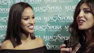 MiaSposa 2015  La sfilata della nuova collezione Francesco Arena  Intervista a Fanny Neguesha [upl. by Knutson]