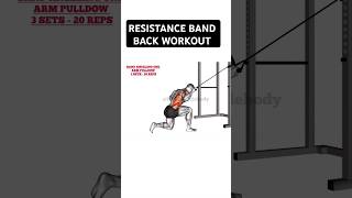 AMAZING Resistance Band Back Exercises resistanceband fitness workout [upl. by Abram]