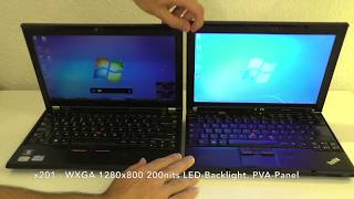 Lenovo Thinkpad X230 vs X201  Visual Comparison [upl. by Anali]