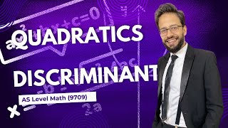 Quadratics  Lesson 7  Discriminant  I  CAIE  AS Mathematics 9709 [upl. by Krutz377]