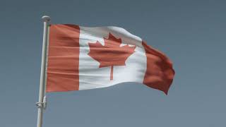 Canada Waving Flag  Blessed is the nation whose God is the Lord PSALM 3312 [upl. by Eceinahs]