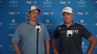 Henrik Norlander and Luke List Saturday Flash Interview 2024 Zurich Classic of New Orleans [upl. by Amorette]