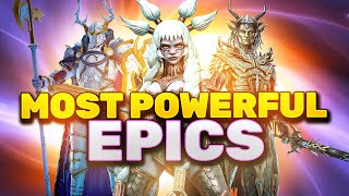 Top 20 ACCOUNT CHANGING EPICS in RAID Shadow Legends [upl. by Nylirad]