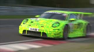 Premiere Porsche 992 GT3 R Nürburgring Nordschleife Manthey Racing  Grello  NLS   08102022 [upl. by Colb]