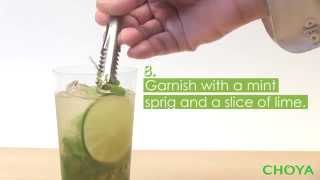 How to make a CHOYA Mojito [upl. by Aeslehc]